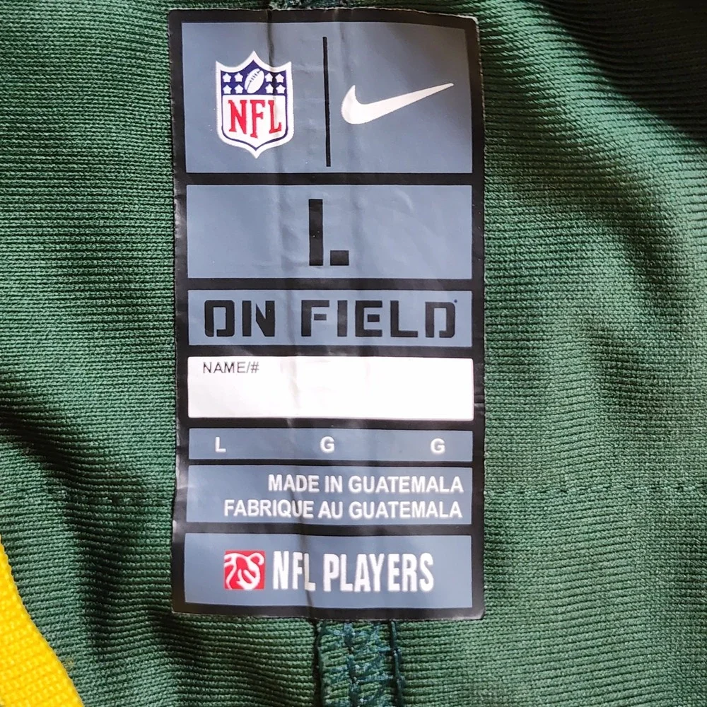 Nike Jaire Alexander Green Bay Packers Jersey Mens Large Green NFL On Field 23